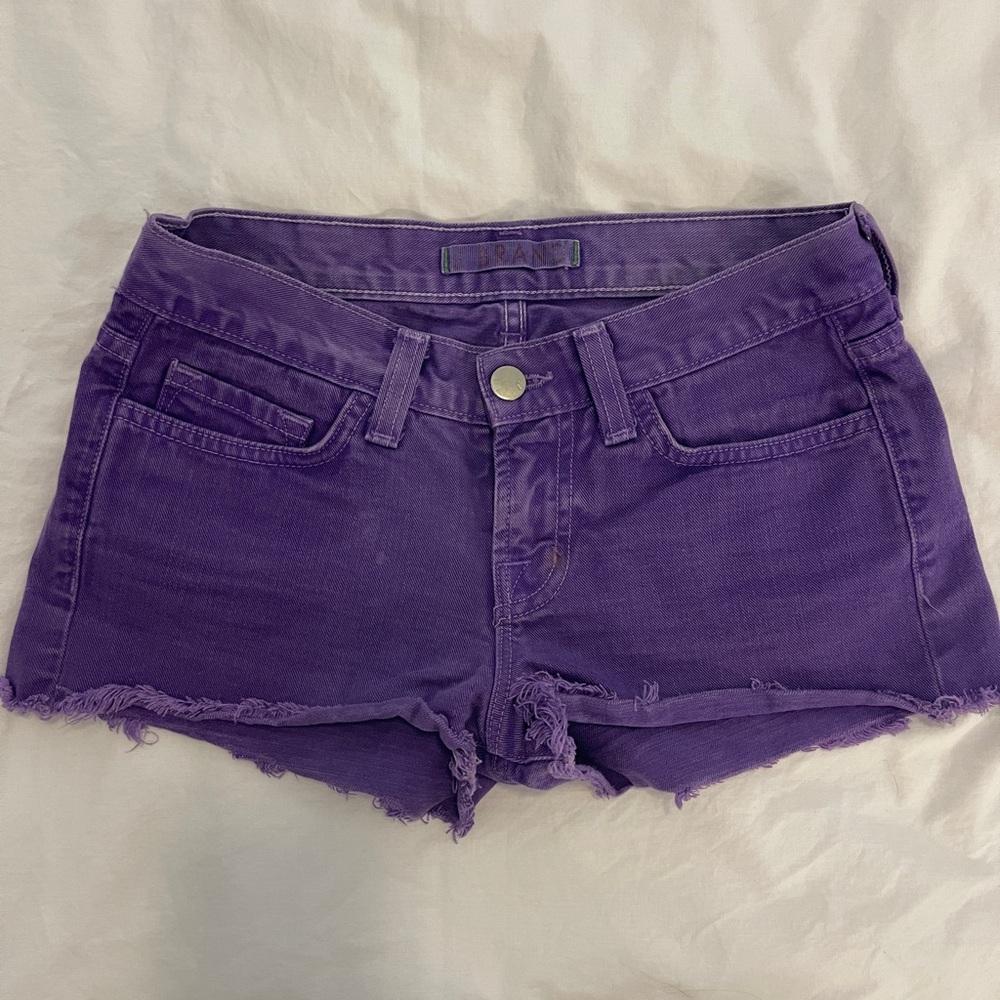 J Brand purple cutoff shorts | size: 23